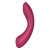 Satisfyer Curvy Trinity 1 - Вакуумный стимулятор + вибратор точки G, 17.5х3.9 см (красный)